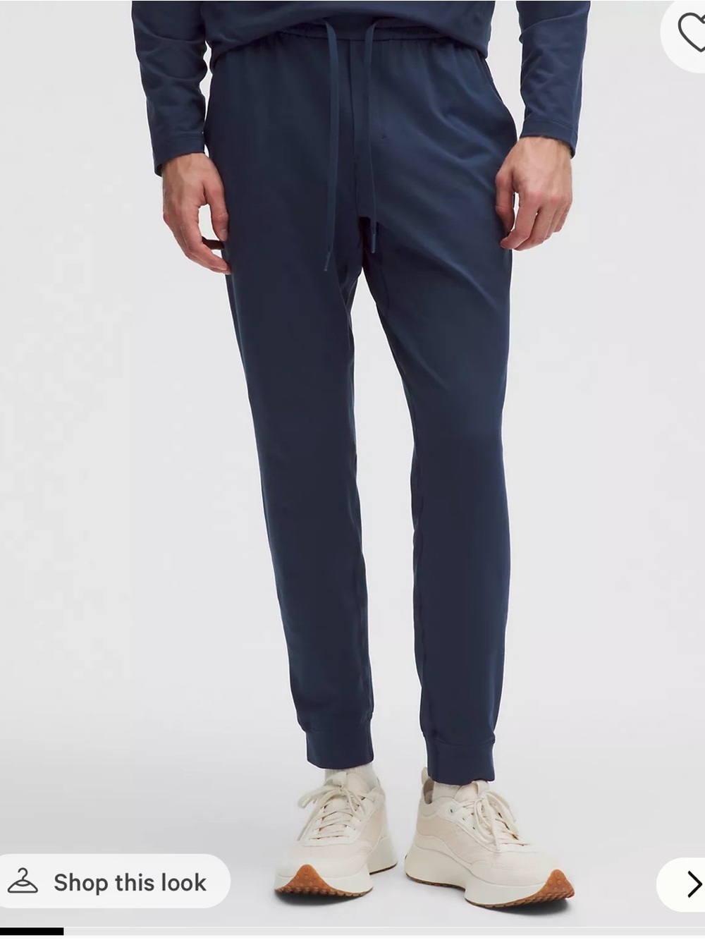 lululemon athletica Men's Navy Blue Soft Jersey Jogger Regular